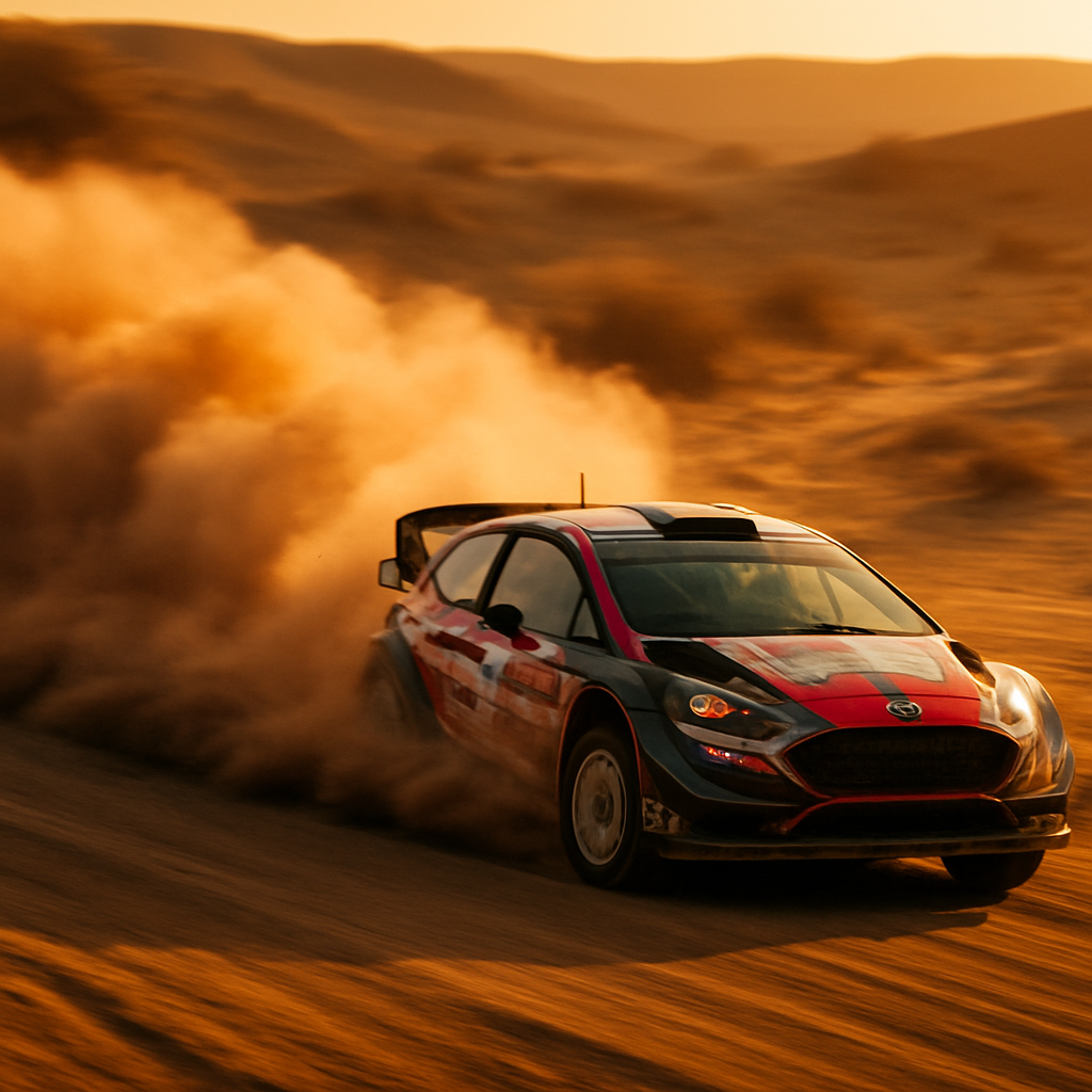 Cinematic rally photography